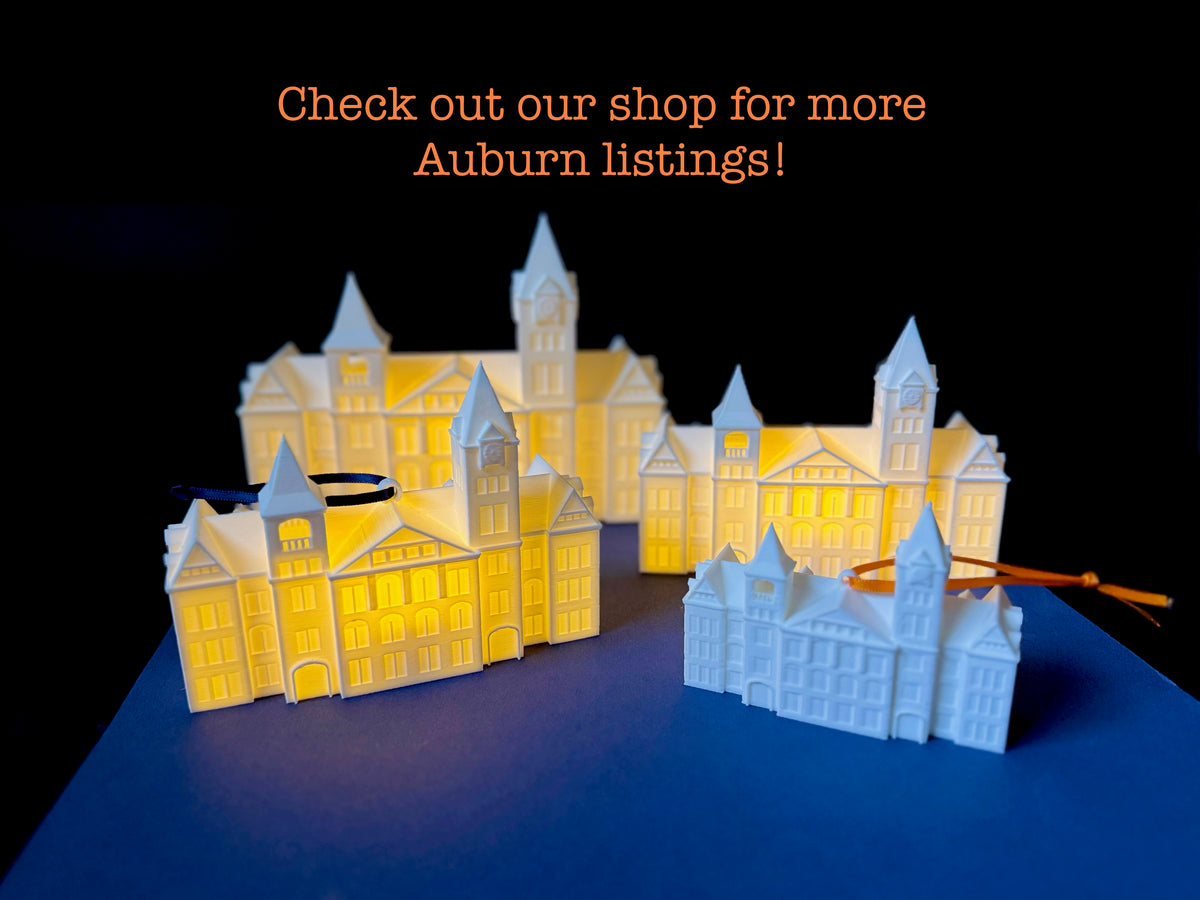 Auburn gift ideas, designed as Samford Hall.