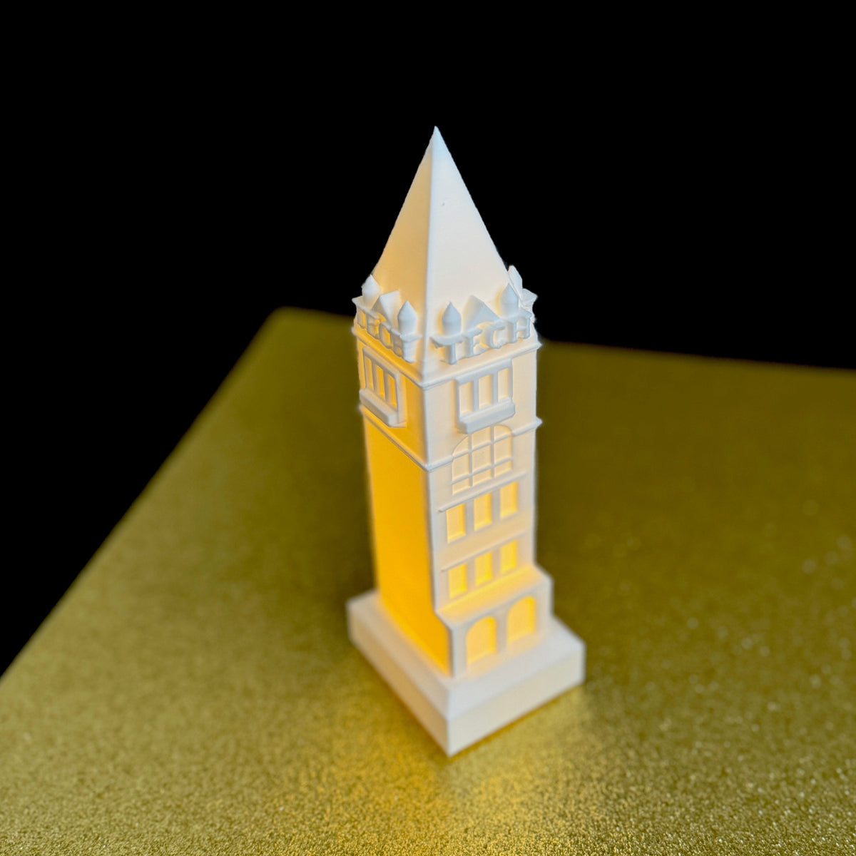 The Georgia Tech night light, designed as a graduation gift.
