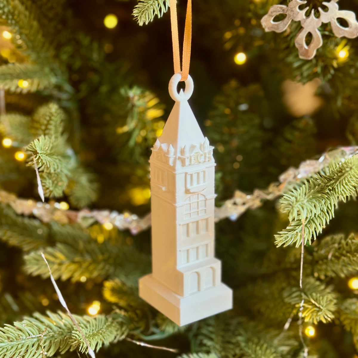 The Georgia Tech ornament designed as a GT alumni gift.