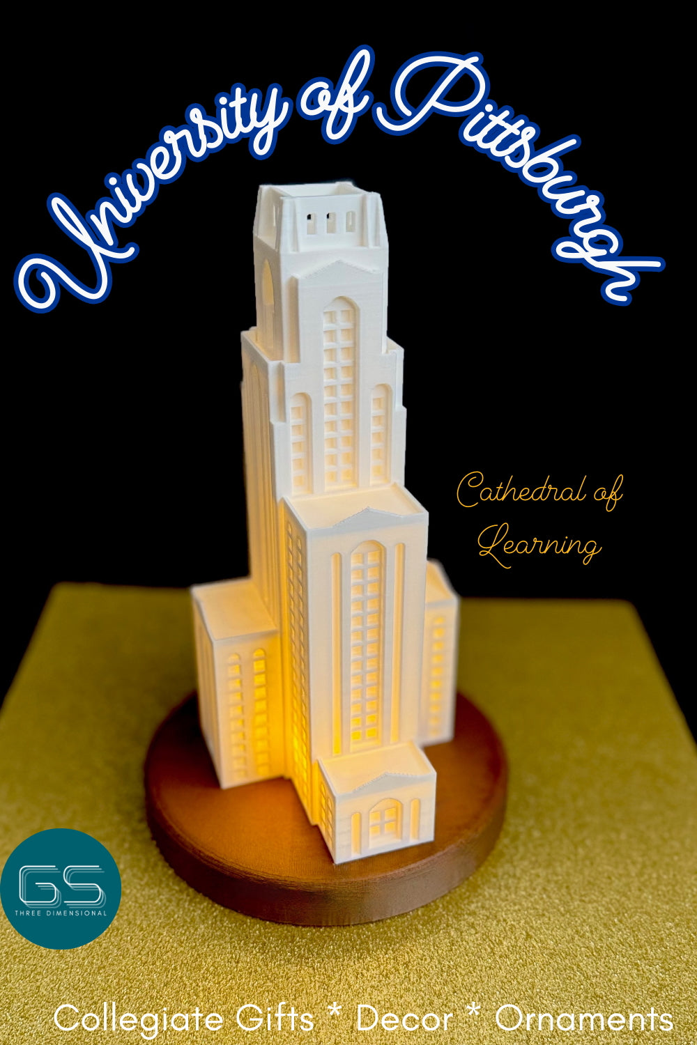 The Cathedral of Learning light.