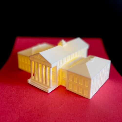Celebrate Rebel pride with Ole Miss gifts featuring detailed replicas of the historic Lyceum – perfect for students, alumni, and University of Mississippi fans.