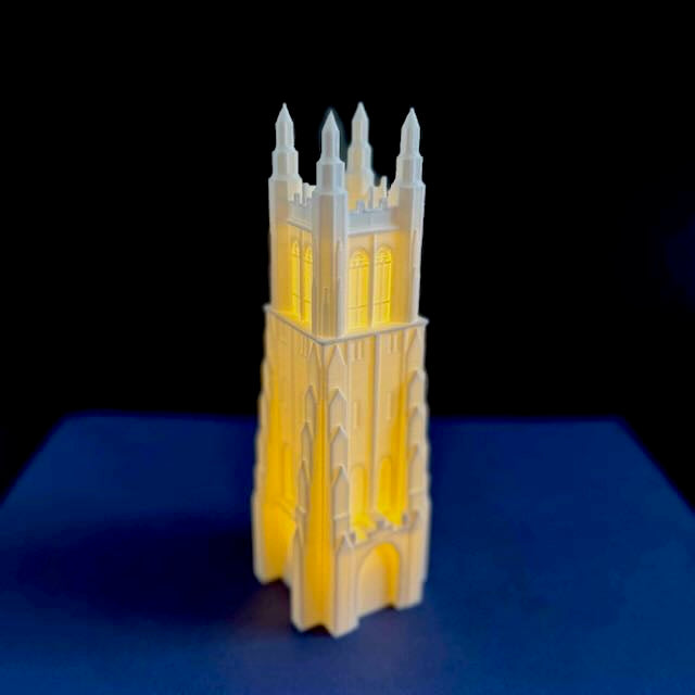 Celebrate Blue Devil pride with Duke University gifts featuring detailed replicas of Duke Chapel – perfect for students, alumni, and Duke fans.