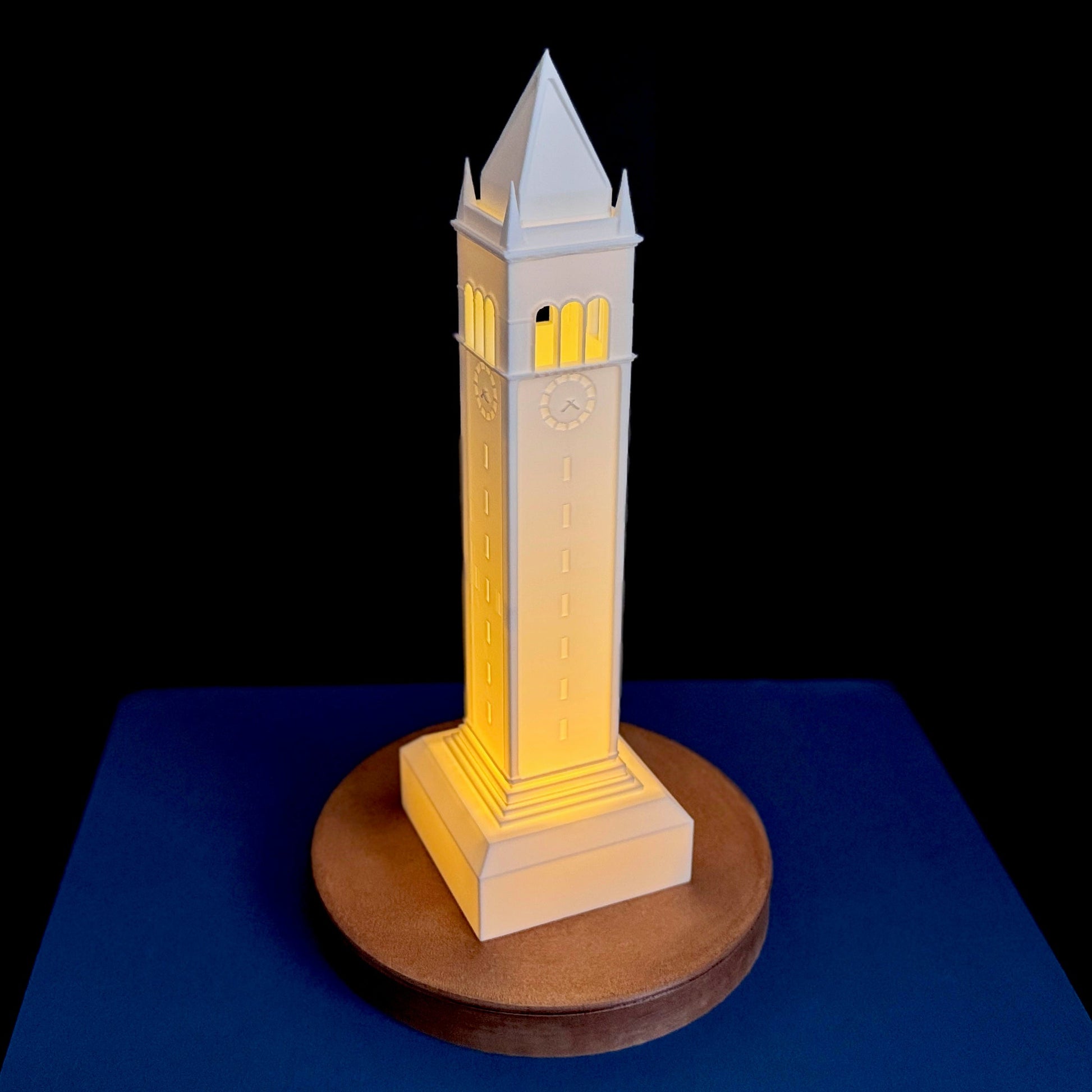The Sather Tower light, used as a Berkeley gift for an alumni or graduate.