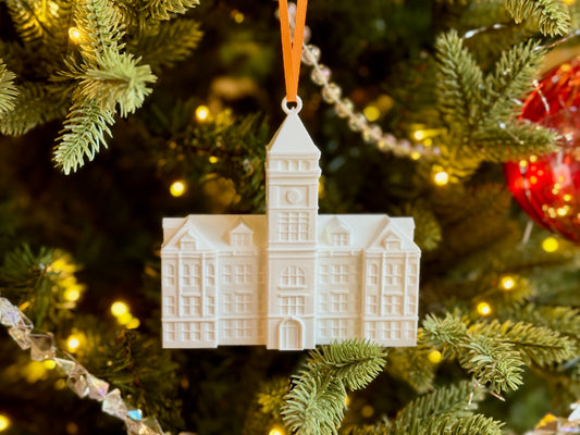 Clemson alumni ornament designed as Tillman Hall.
