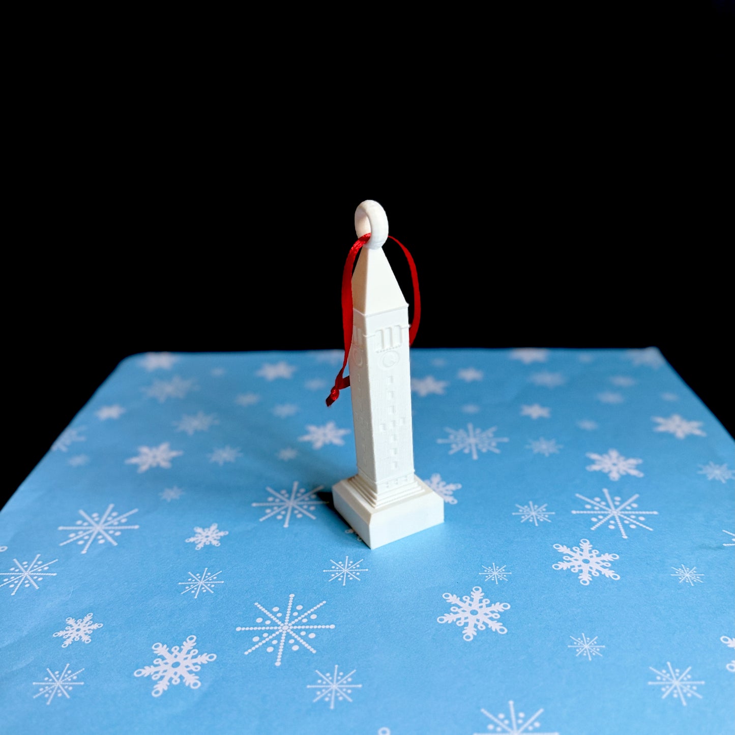 3D printed Cornell McGraw Tower ornament – thoughtful Christmas gift for students and alumni.