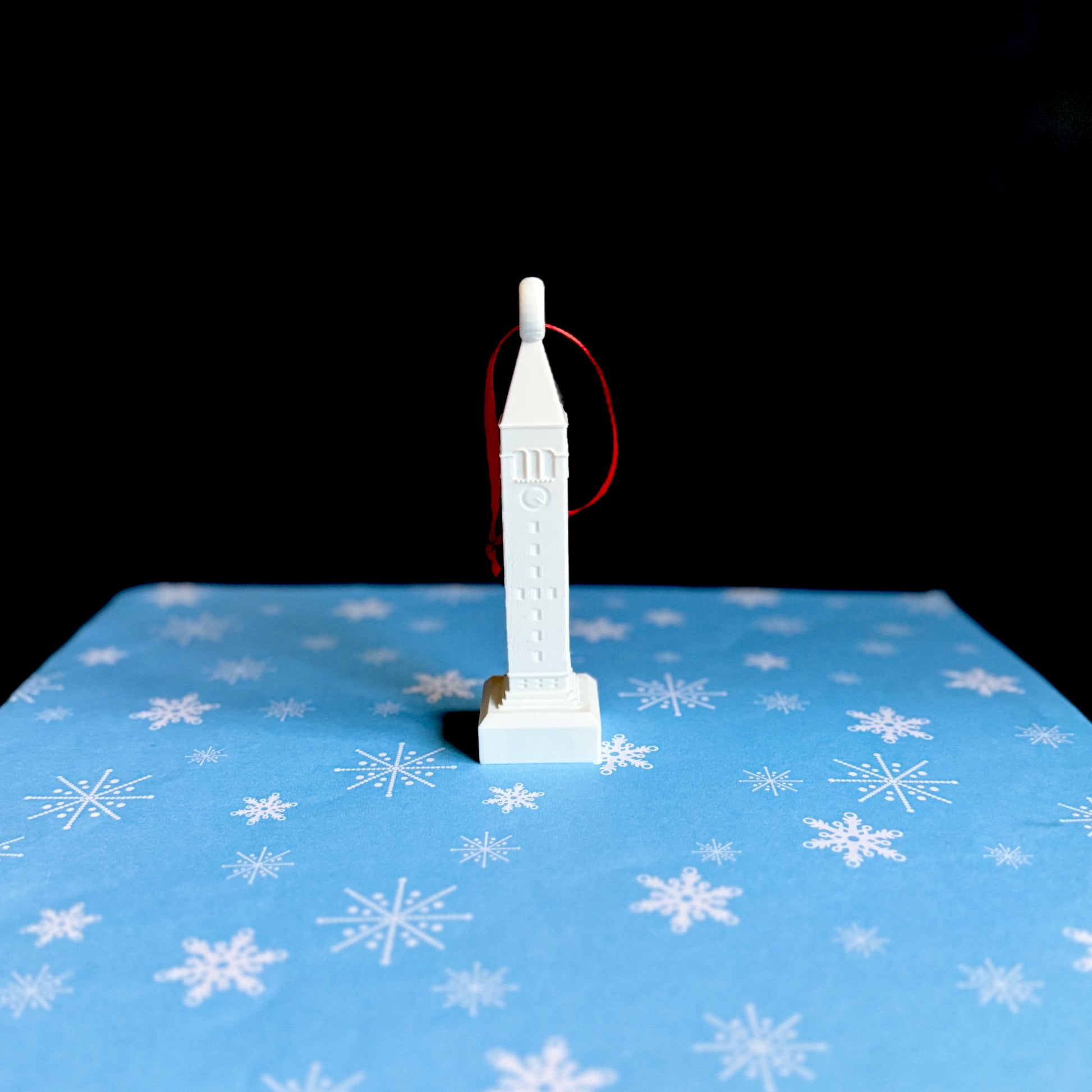 Cornell McGraw Tower ornament displayed as a stocking stuffer or holiday gift idea.