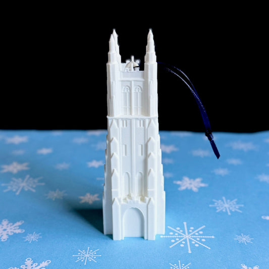 A Duke Christmas ornament, used as holiday decor for a Blue Devils alumni.