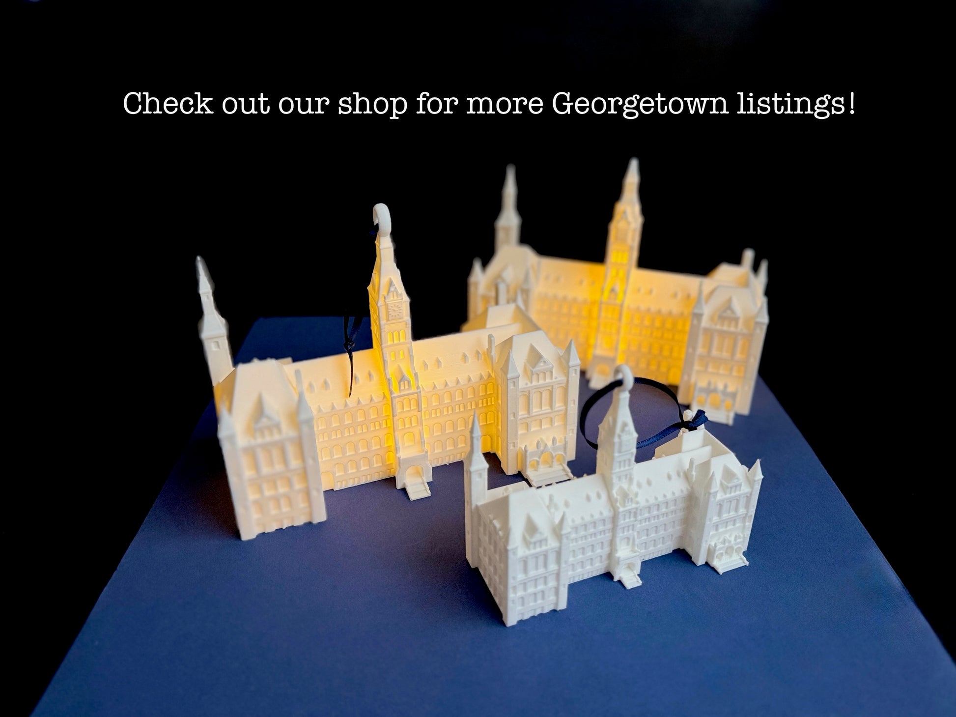 A collection of gifts for Georgetown University.