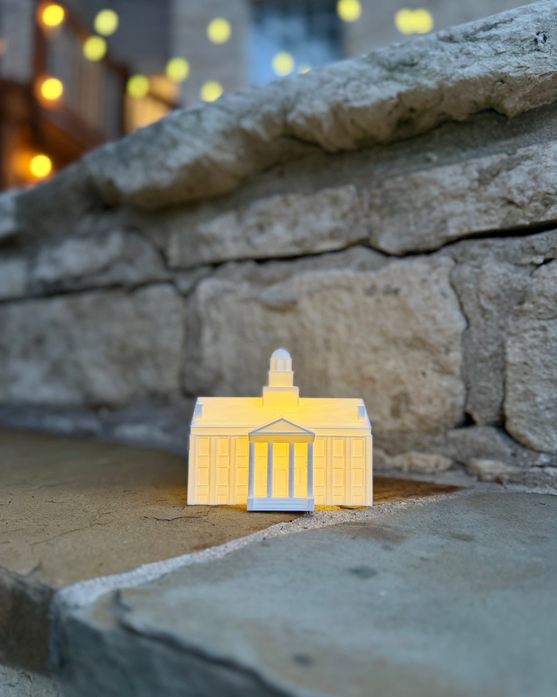 The Iowa Hawkeyes light, used at a graduation party.