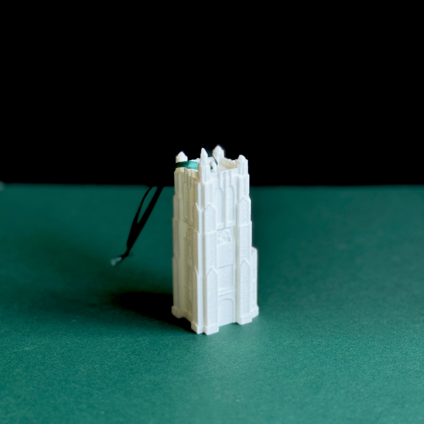 The Michigan State University ornament featuring the Beaumont Tower light on the East Lansign campus.