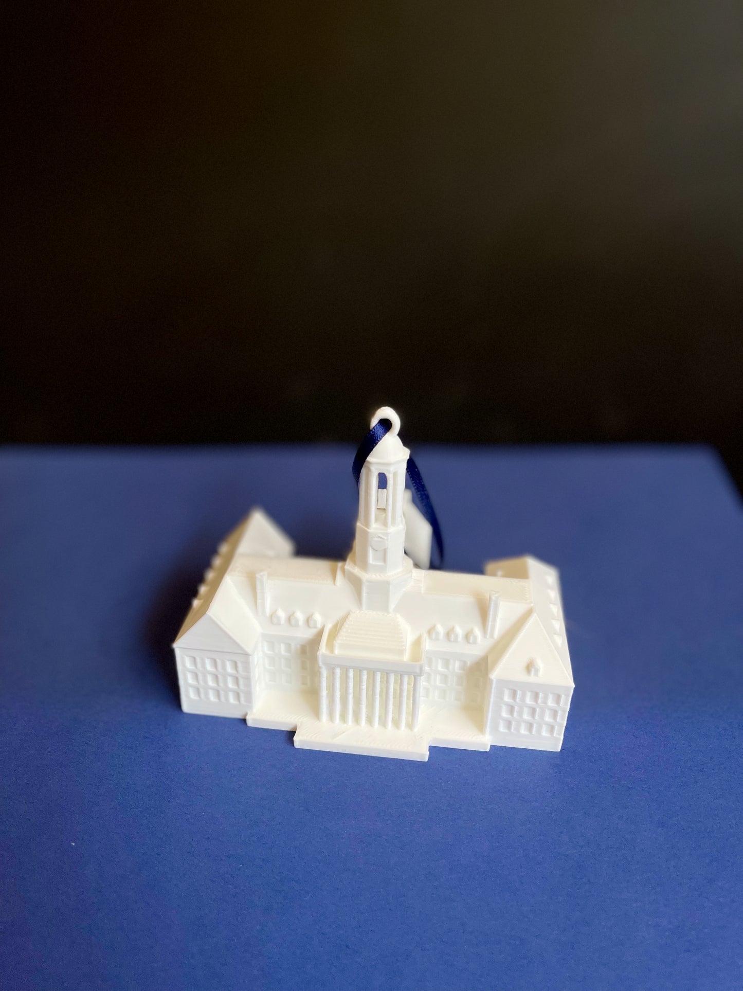 The Penn State student ornament designed as the Old Main building.