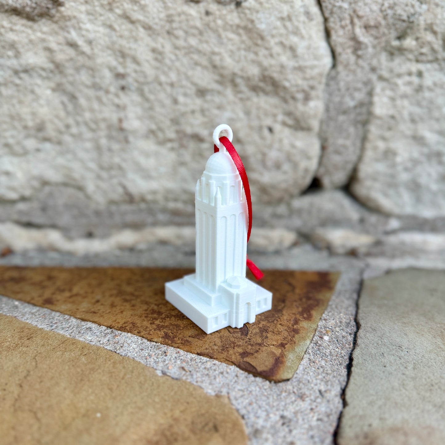 The Stanford Christmas Ornament featuring the Hoover Tower, ideal for college alumni.