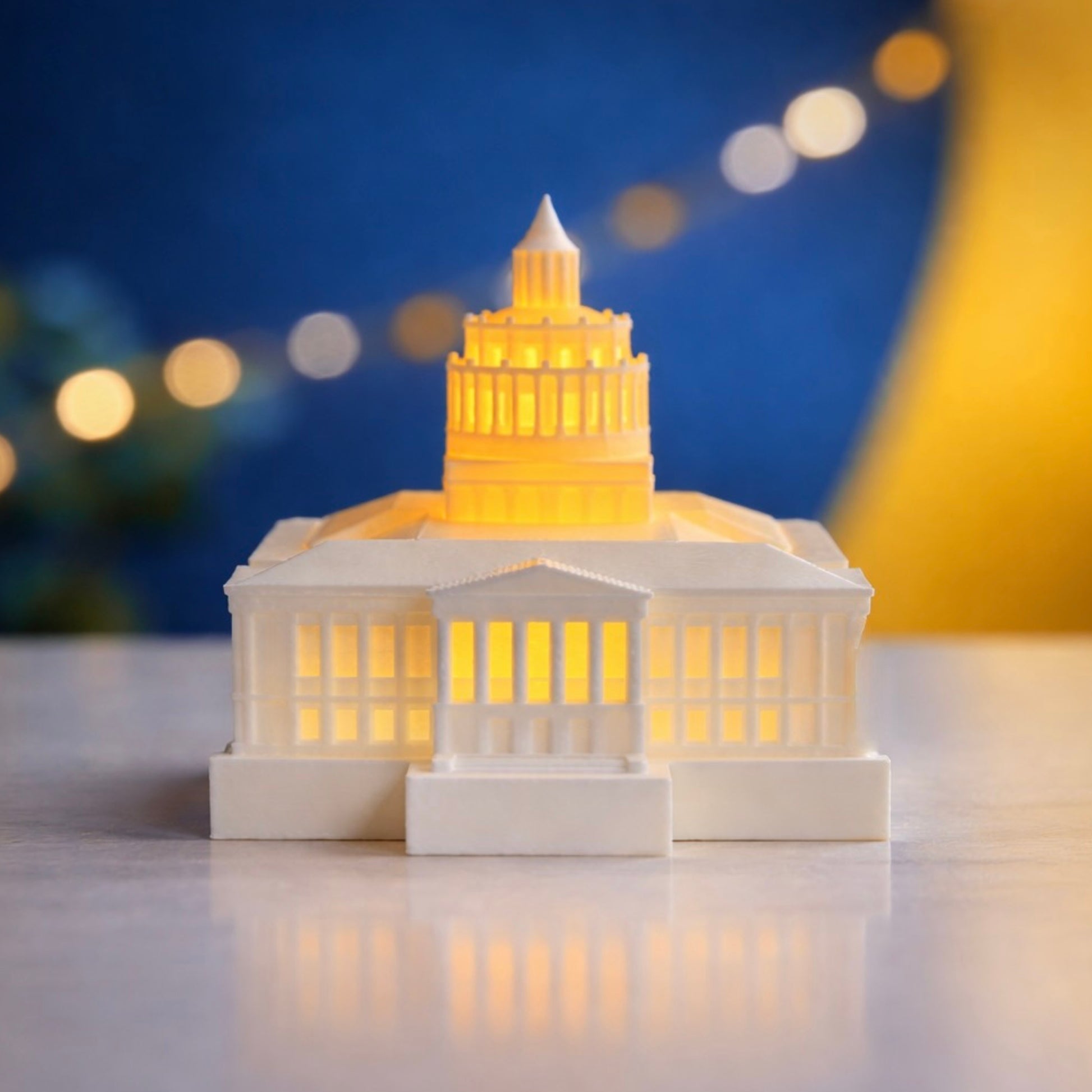 University of Rochester Rush Reese Library figurine, used as a graduation gift.