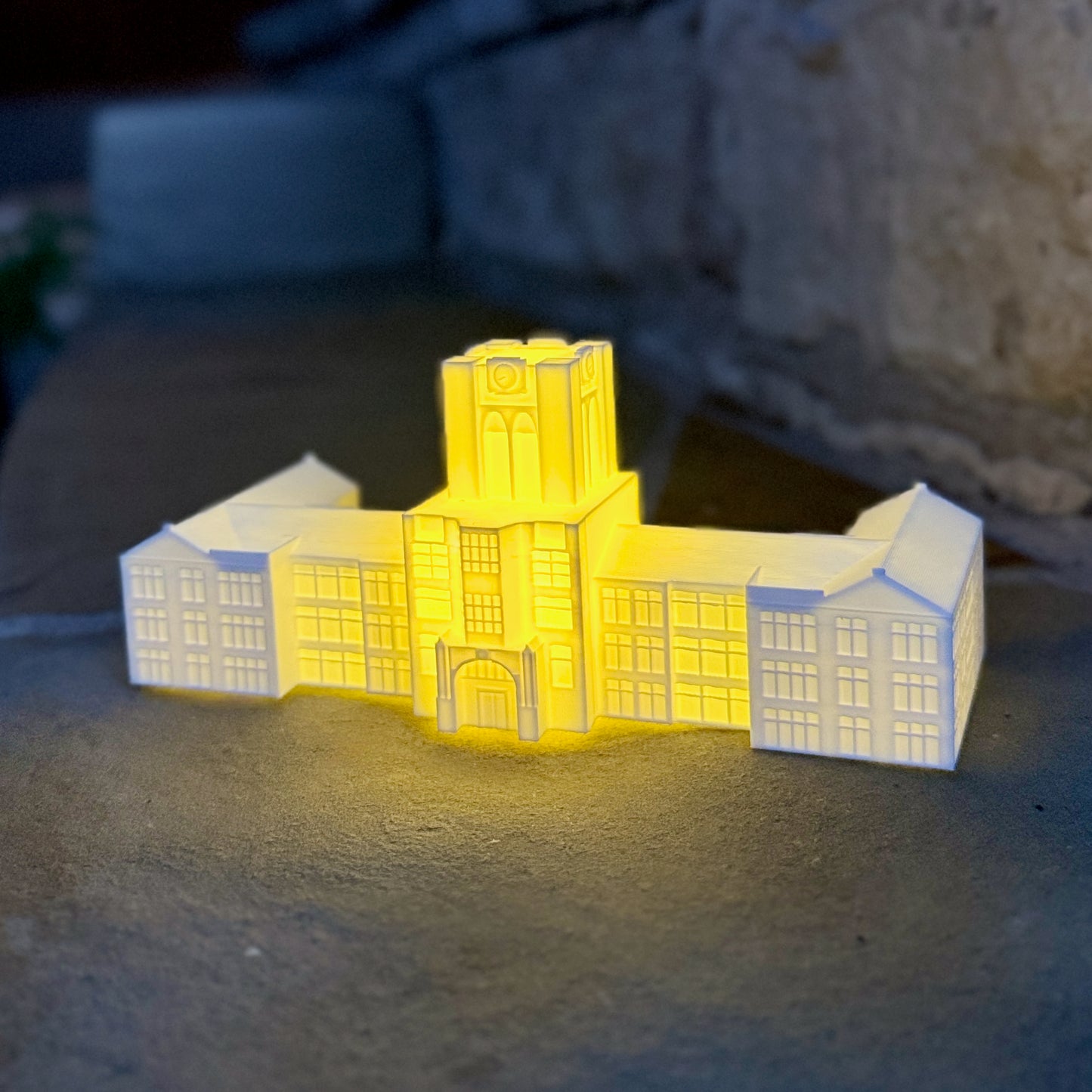 Tennessee graduation cake decoration Ayres Hall LED centerpiece topper
