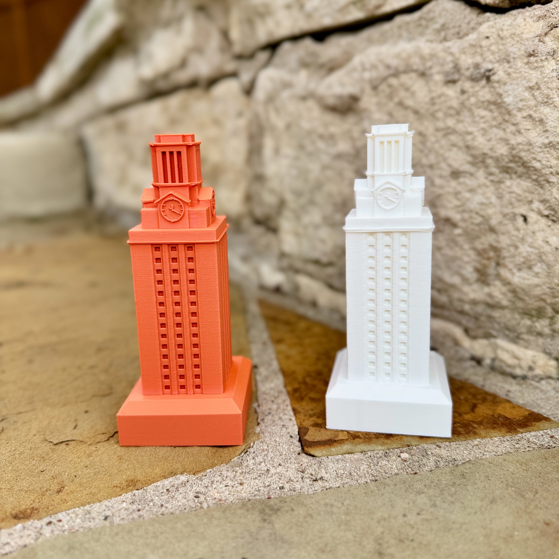 UT Austin Tower miniature perfect for graduation gifts and Texas Longhorn decor.
