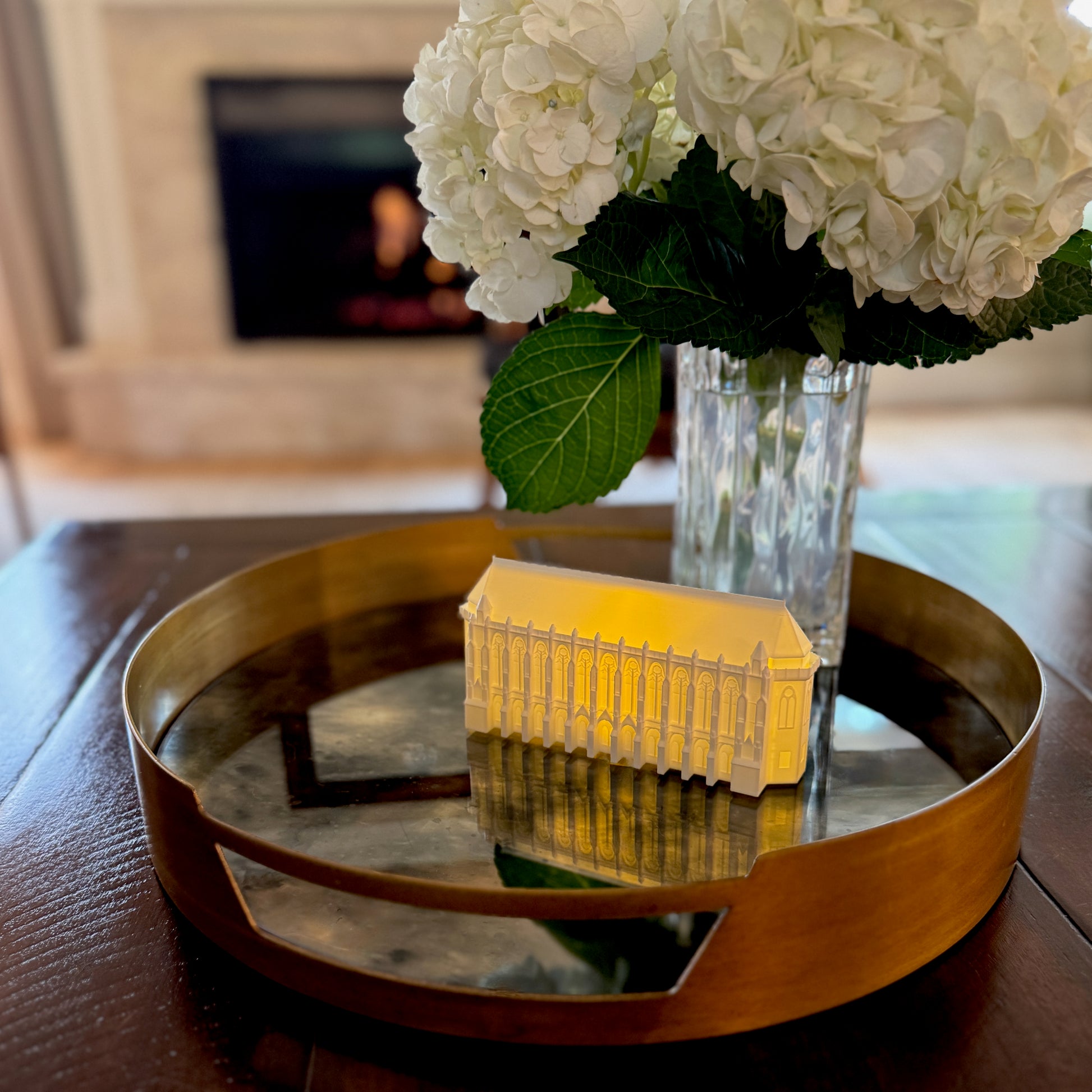 LED Suzzallo Library figurine – University of Washington dorm decor or home decor for students, grads, and fans.