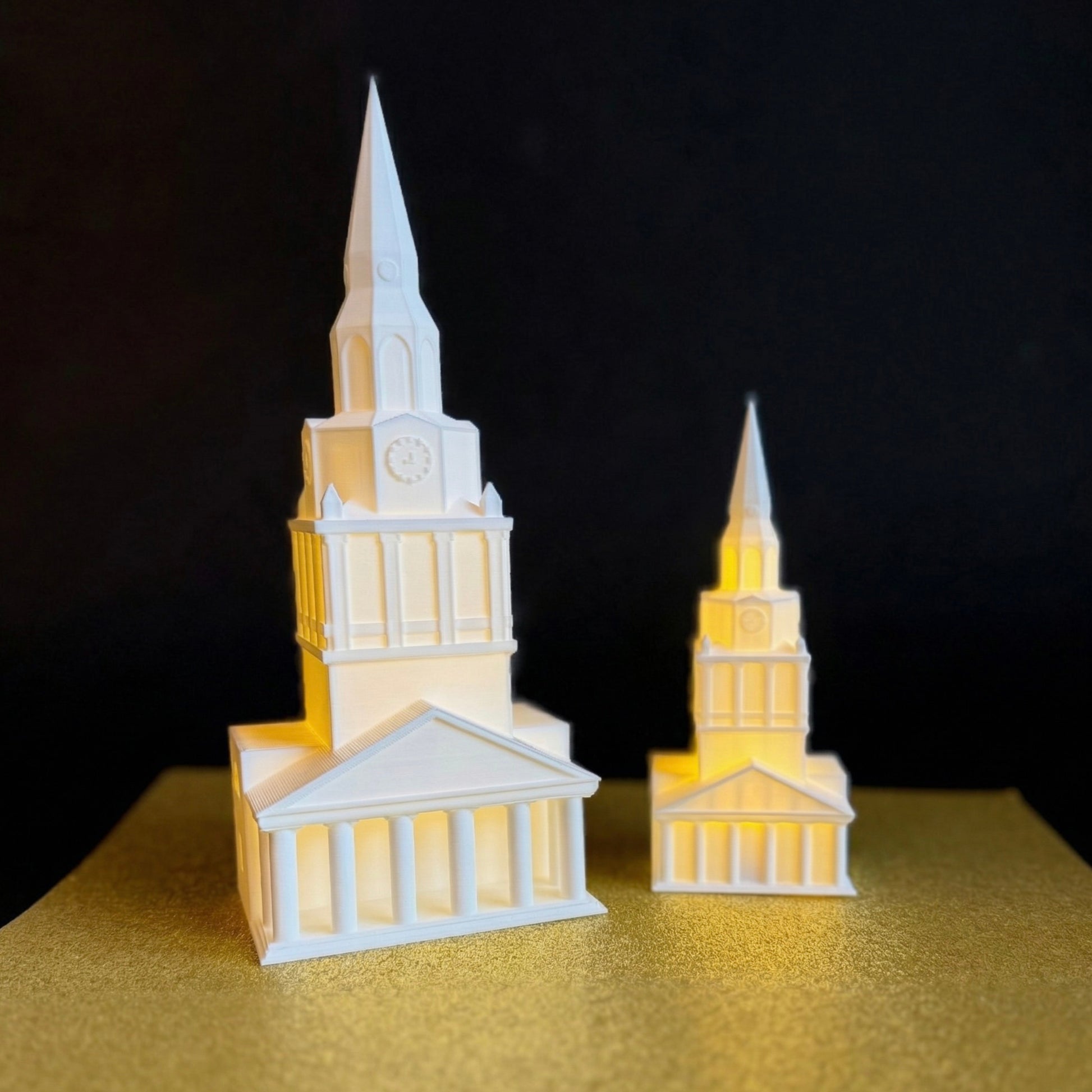 The Wake Forest party decorations with LED lights, designed in honor of Wait Chapel