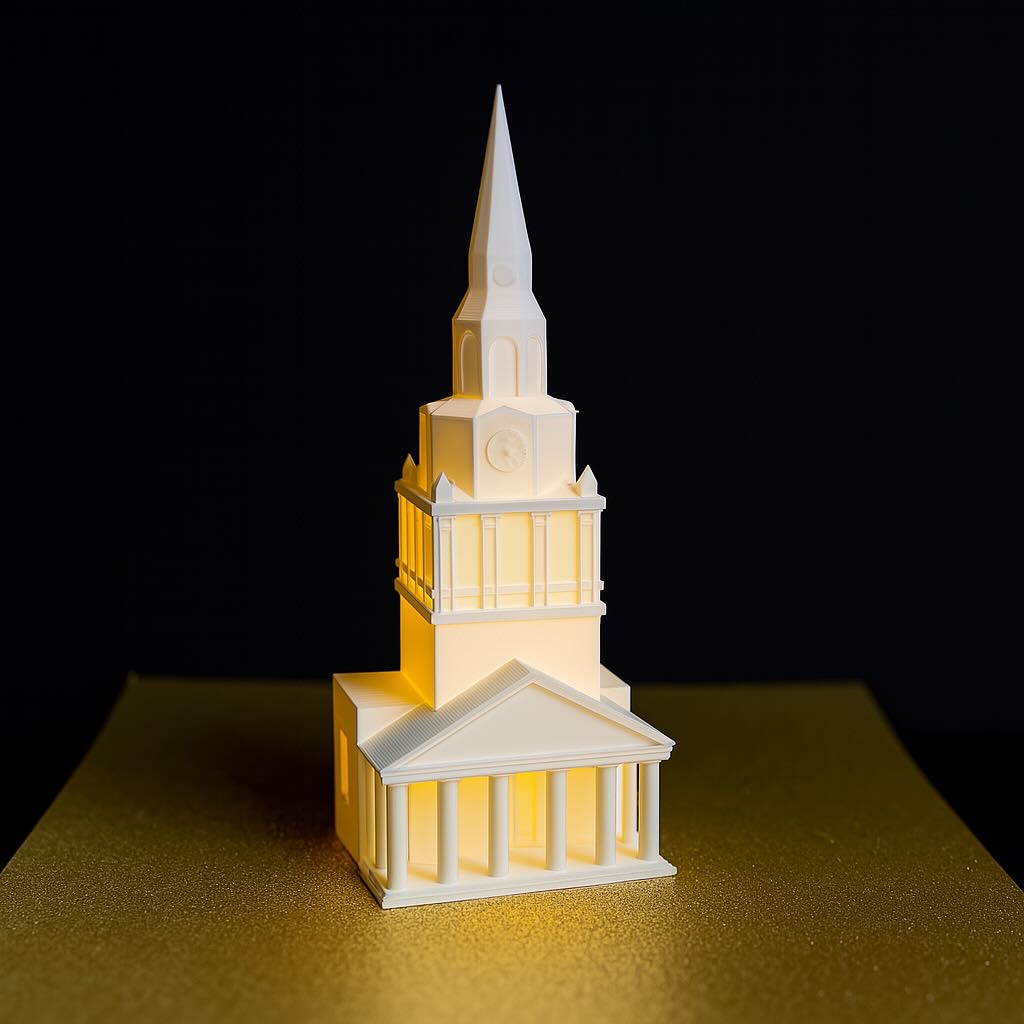 Wake Forest Wait Chapel – LED Lighted Graduation Gift, Alumni Keepsake, Home & Party Decor