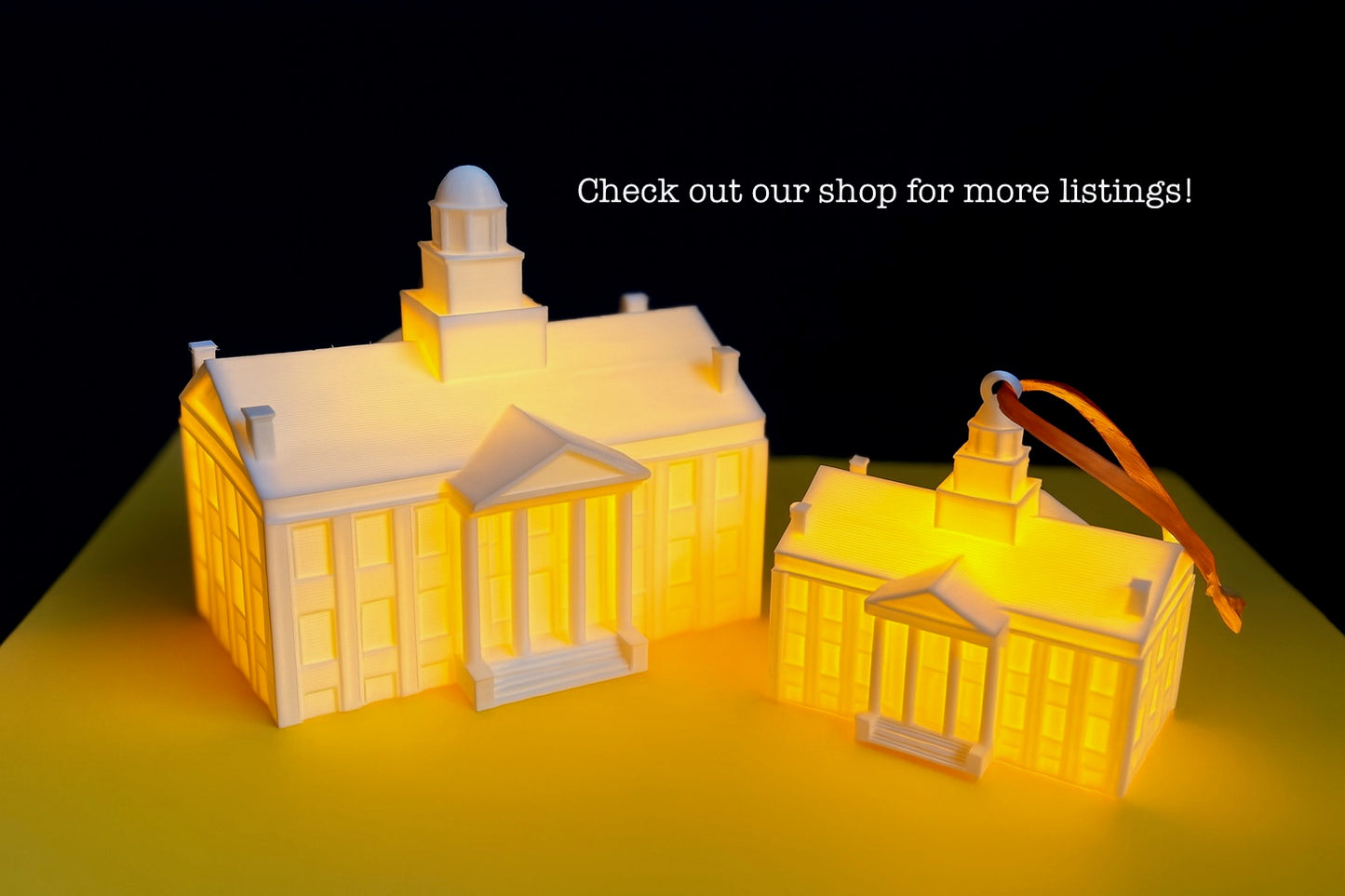 Old Capitol Building LED display pieceand ornament – ideal graduation gift for Iowa alumni and students